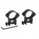 Inele lunete airsoft 22 mm metalice negru